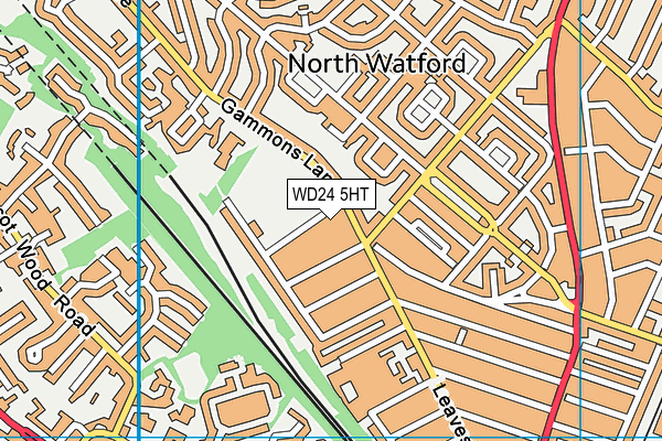 WD24 5HT map - OS VectorMap District (Ordnance Survey)