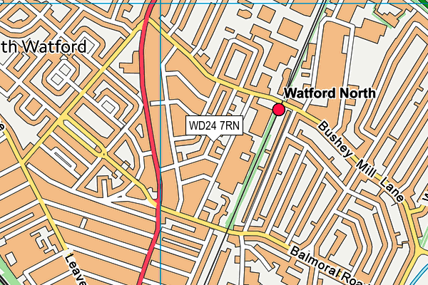 WD24 7RN map - OS VectorMap District (Ordnance Survey)