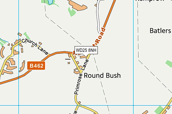 WD25 8NH map - OS VectorMap District (Ordnance Survey)