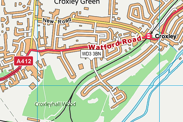 Harvey Road Primary School map (WD3 3BN) - OS VectorMap District (Ordnance Survey)