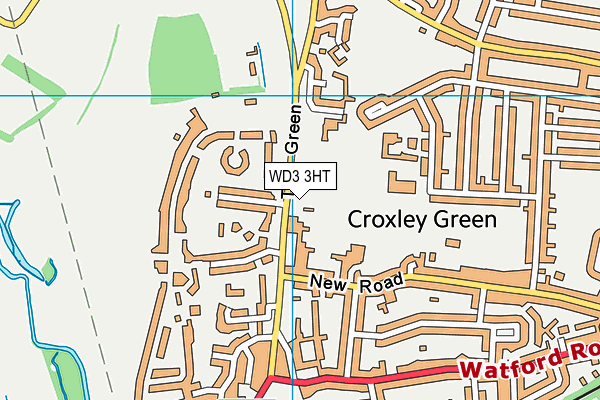 Croxley Guild Of Sport And Social Club  map (WD3 3HT) - OS VectorMap District (Ordnance Survey)