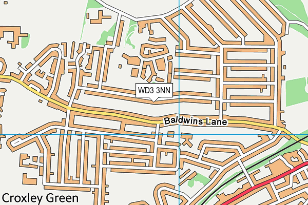 WD3 3NN map - OS VectorMap District (Ordnance Survey)