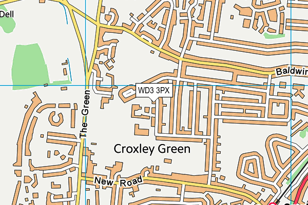 Map of BUILDERS OF CROXLEY LTD at district scale