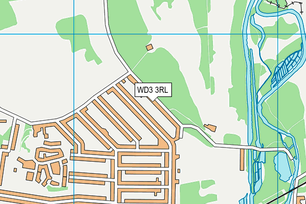 WD3 3RL map - OS VectorMap District (Ordnance Survey)
