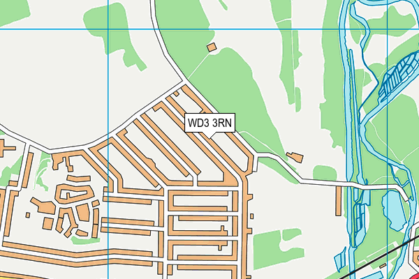 WD3 3RN map - OS VectorMap District (Ordnance Survey)