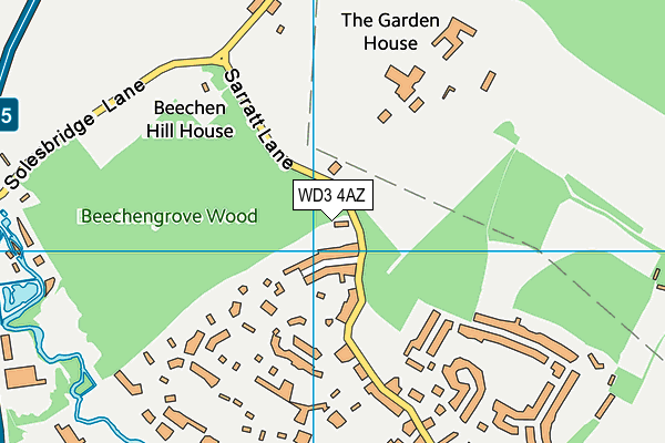 WD3 4AZ map - OS VectorMap District (Ordnance Survey)