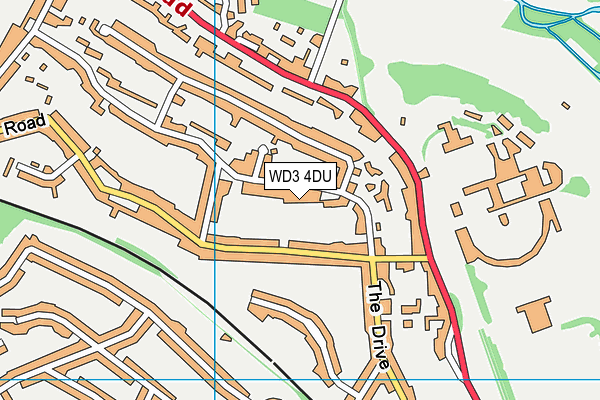 Charlotte House Preparatory School map (WD3 4DU) - OS VectorMap District (Ordnance Survey)