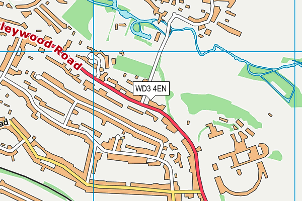 WD3 4EN map - OS VectorMap District (Ordnance Survey)