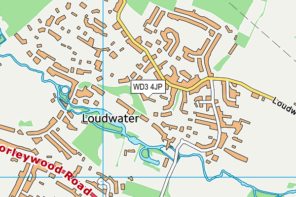 WD3 4JP map - OS VectorMap District (Ordnance Survey)