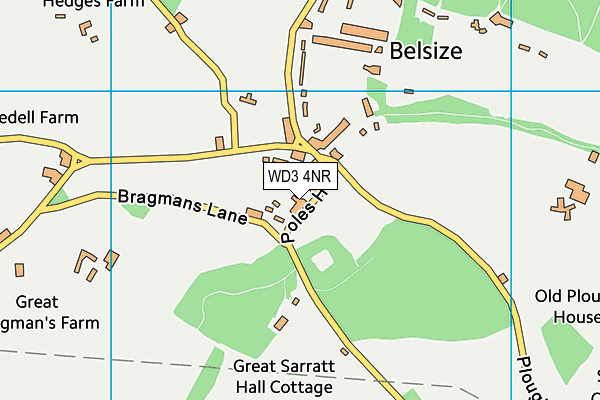 WD3 4NR map - OS VectorMap District (Ordnance Survey)