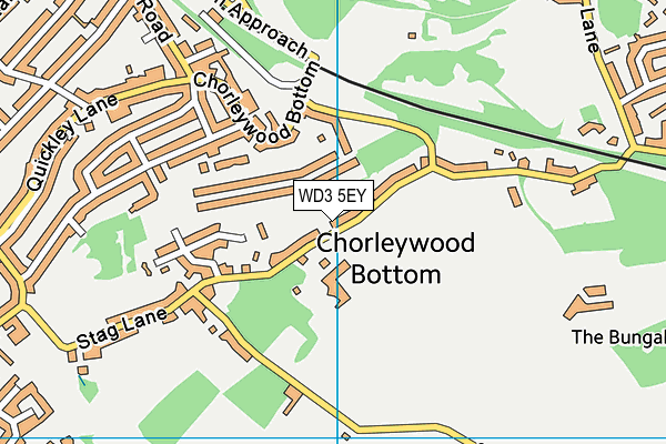 Map of CHORLEYWOOD MUSIC PRODUCTIONS LTD at district scale