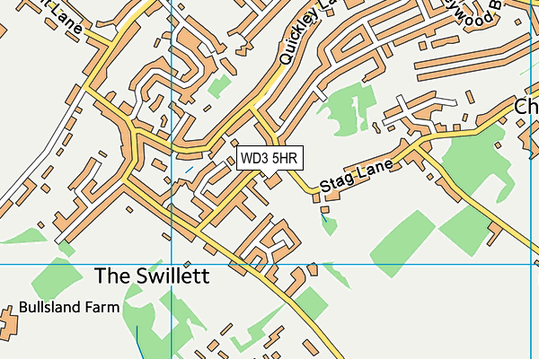 Chorleywood Primary School map (WD3 5HR) - OS VectorMap District (Ordnance Survey)