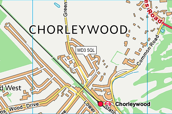 Map of CHORLEYWOOD HOMES LTD at district scale