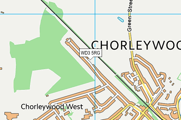 Map of THE CHORLEYWOOD COFFEE MILL CO LIMITED at district scale
