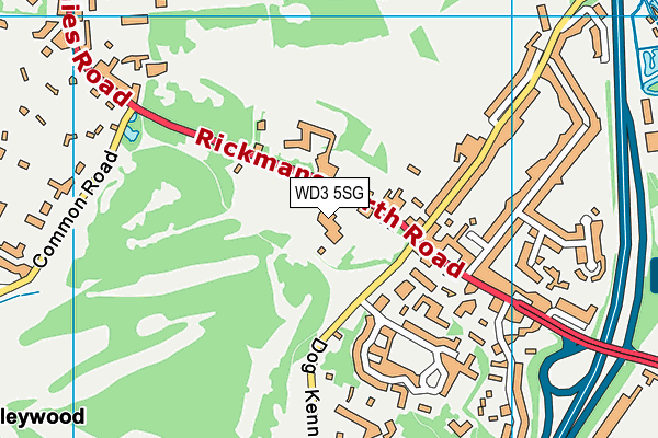 Christ Church Chorleywood CofE School map (WD3 5SG) - OS VectorMap District (Ordnance Survey)