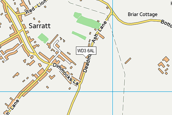 WD3 6AL map - OS VectorMap District (Ordnance Survey)