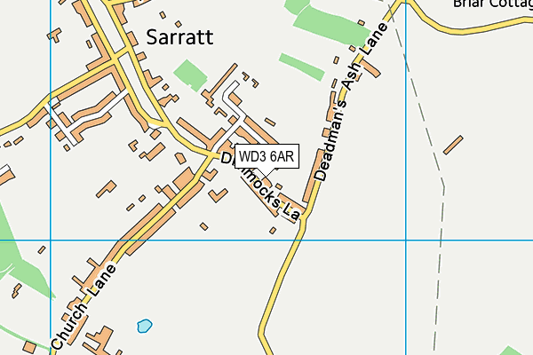 WD3 6AR map - OS VectorMap District (Ordnance Survey)