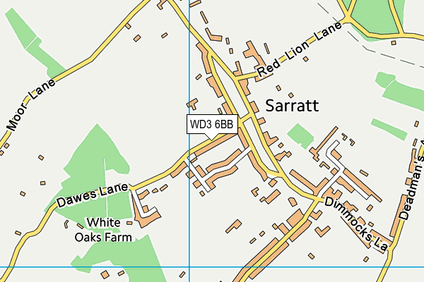 WD3 6BB map - OS VectorMap District (Ordnance Survey)