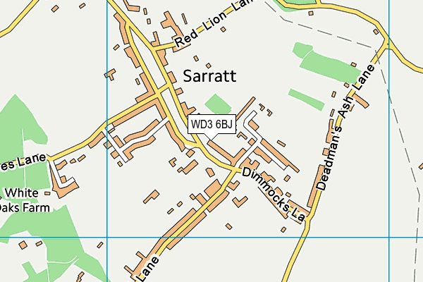 WD3 6BJ map - OS VectorMap District (Ordnance Survey)
