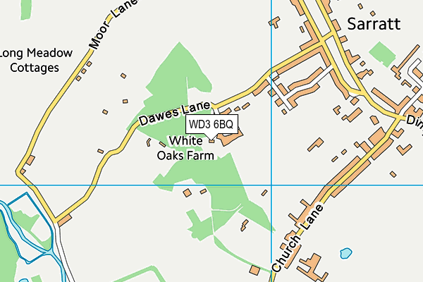 WD3 6BQ map - OS VectorMap District (Ordnance Survey)