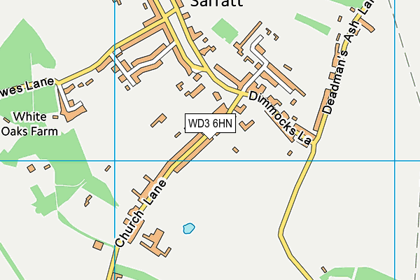 WD3 6HN map - OS VectorMap District (Ordnance Survey)