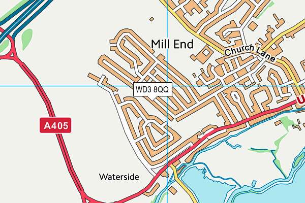 WD3 8QQ map - OS VectorMap District (Ordnance Survey)