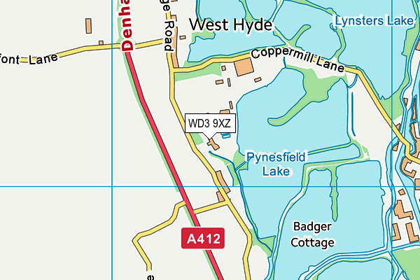 Map of ALBANS LAKES LTD at district scale