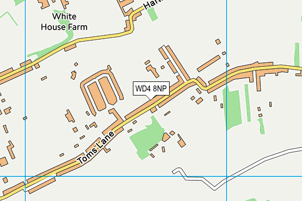 WD4 8NP map - OS VectorMap District (Ordnance Survey)