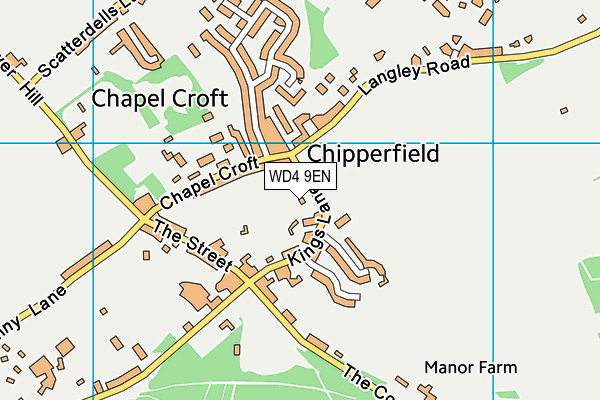 WD4 9EN map - OS VectorMap District (Ordnance Survey)
