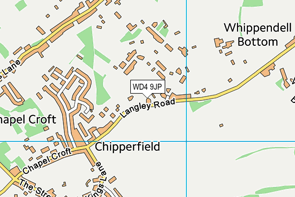 WD4 9JP map - OS VectorMap District (Ordnance Survey)