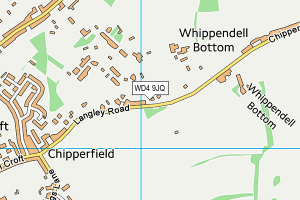 WD4 9JQ map - OS VectorMap District (Ordnance Survey)