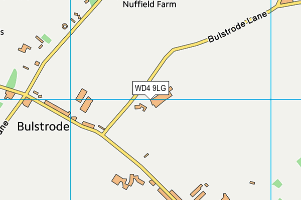 WD4 9LG map - OS VectorMap District (Ordnance Survey)