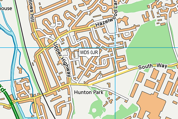 WD5 0JR map - OS VectorMap District (Ordnance Survey)