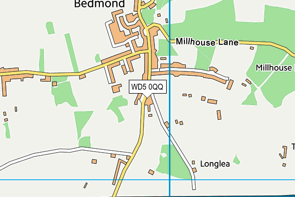 WD5 0QQ map - OS VectorMap District (Ordnance Survey)