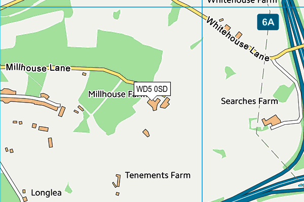 WD5 0SD map - OS VectorMap District (Ordnance Survey)