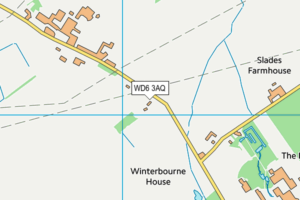 WD6 3AQ map - OS VectorMap District (Ordnance Survey)