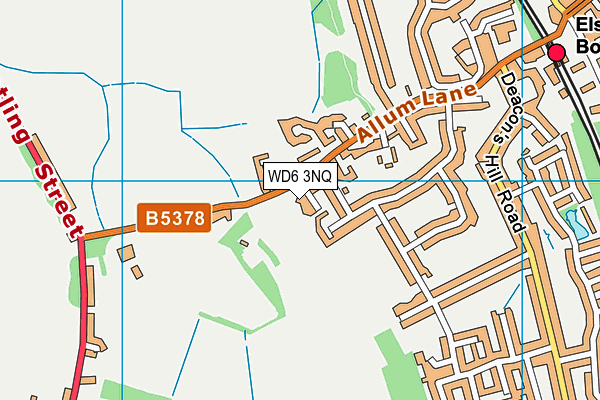 WD6 3NQ map - OS VectorMap District (Ordnance Survey)