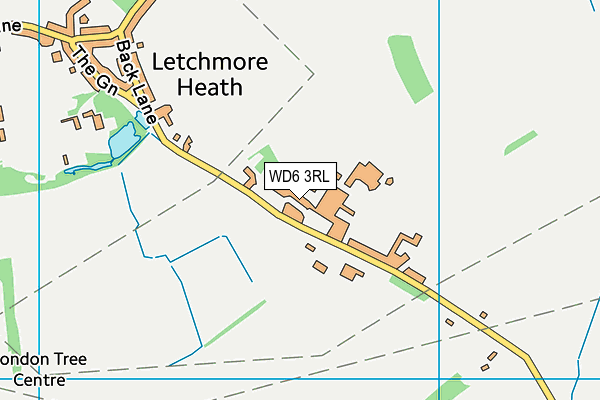 WD6 3RL map - OS VectorMap District (Ordnance Survey)