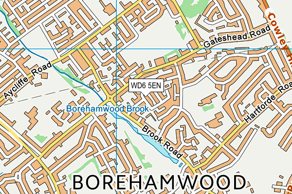 WD6 5EN map - OS VectorMap District (Ordnance Survey)