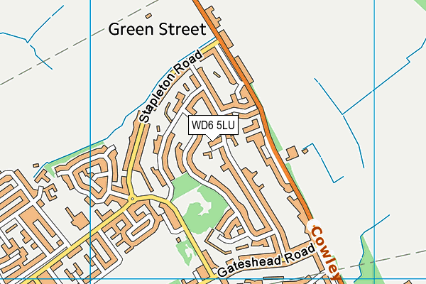 WD6 5LU map - OS VectorMap District (Ordnance Survey)
