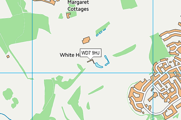 WD7 9HJ map - OS VectorMap District (Ordnance Survey)