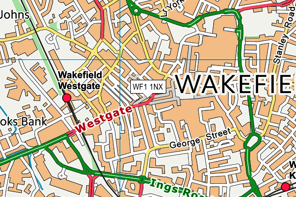 Map of PRIESTLEY HOMES (WAKEFIELD) LIMITED at district scale