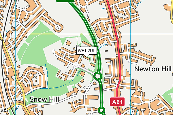 WF1 2UL map - OS VectorMap District (Ordnance Survey)