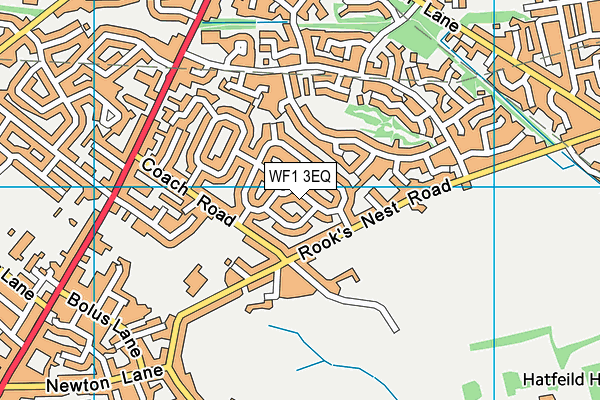 WF1 3EQ map - OS VectorMap District (Ordnance Survey)