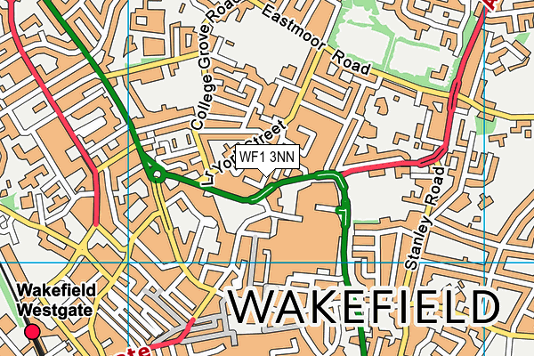 WF1 3NN map - OS VectorMap District (Ordnance Survey)