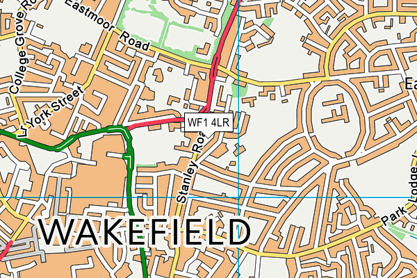 WF1 4LR map - OS VectorMap District (Ordnance Survey)