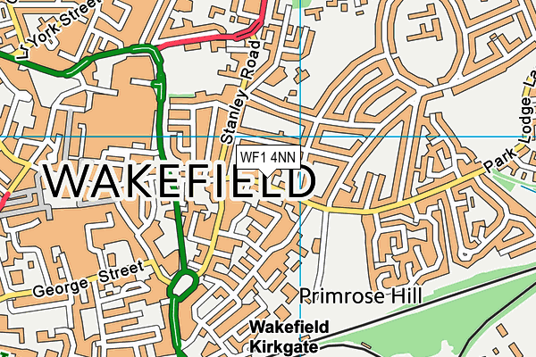 WF1 4NN map - OS VectorMap District (Ordnance Survey)