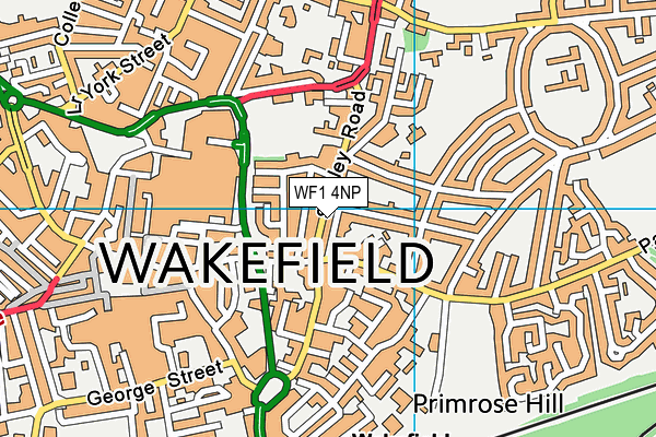 WF1 4NP map - OS VectorMap District (Ordnance Survey)