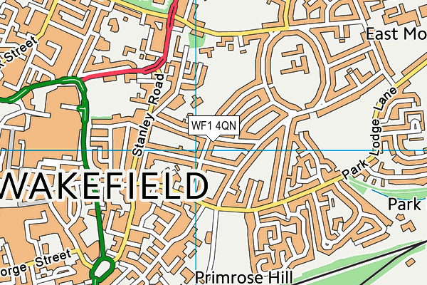 WF1 4QN map - OS VectorMap District (Ordnance Survey)