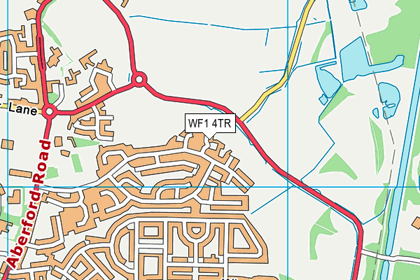 WF1 4TR map - OS VectorMap District (Ordnance Survey)